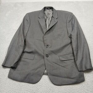 Joseph & Feiss Gold Blazer Mens‎ 44 Short Gray Wool Executive Fit Suit Jacket